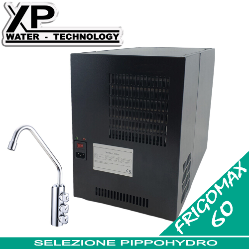 FRIGOMAX60 Frigogasatore Acqua Fredda Gasata Ambiente Refrigeratore Gasatore Sotto Lavello con Co2