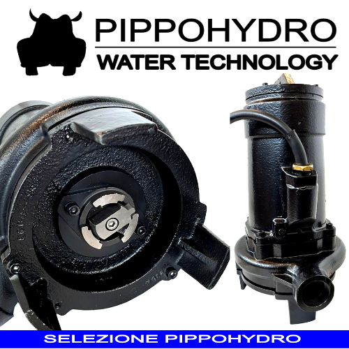 Piranha K400PT:550PT - Elettropompa sommersa trituratrice trifase per fognature acque nere e luride, alte portate 3