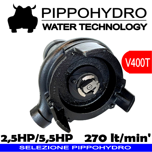 Piranha K250:550 - Elettropompa sommersa trituratrice trifase per fognature acque nere e luride