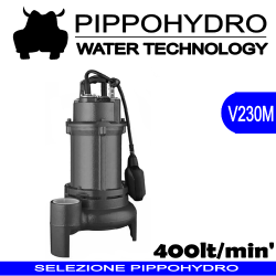 Pompa Sommersa per fognature VORT100 1HP mandata 2" ghisa - uscita verticale