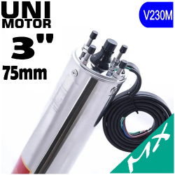 X-POWER - UNIMOTOR Motori sommersi MX3 V230M monofase in bagno di liquido atossico, compatibili a inverter MM