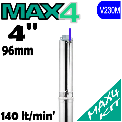 X-POWER - Pompe sommerse  MAX4 6XP complete di quadro avviatore 2