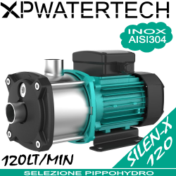 Silen x serie 120 - Elettropompa multistadio silenziosa con idraulica integrale in acciaio inox