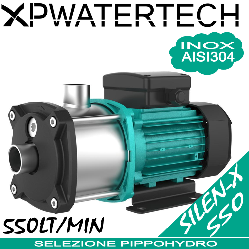 Silen x serie 550 - Elettropompa multistadio silenziosa con idraulica integrale in acciaio inox