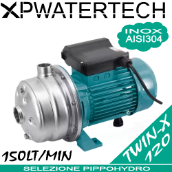 Twin-x serie 120 - Elettropompa bigirante con idraulica integrale in acciaio inox