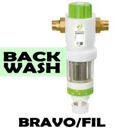 BRAVOFIL Filtro semiautomatico per acqua con sistema di pulizia controlavaggio