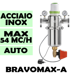 BRAVOMAX-A Flangiato Filtro autopulente automatico per acqua, realizzazione integrale inox