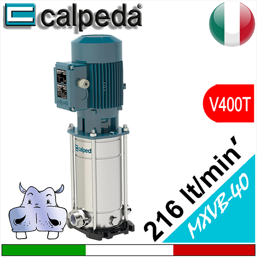 Calpeda Elettropompe multistadio verticali MXV-B 40 Alimentazione elettrica trifase 400Vac