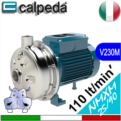 Elettropompe Monogirante Calpeda in acciaio inox aisi 304 NMXM 25 90 Alimentazione elettrica monofase 230Vac