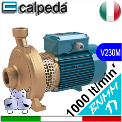 Elettropompe Monogirante in bronzo Calpeda BNMM17  Alimentazione elettrica monofase 230Vac