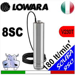 Lowara - Sommersa monoblocco 8SC.230T - versione trifase senza galleggiante