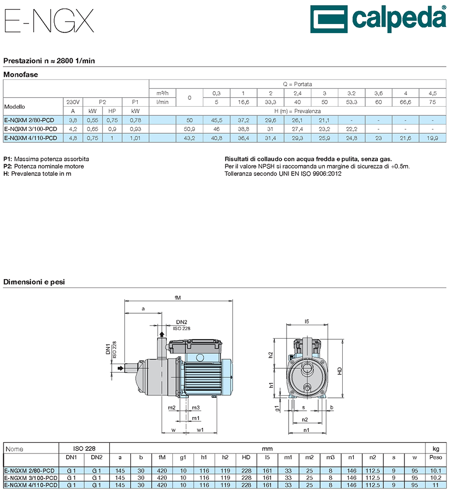 elettropompa autoclave calpeda pippohydro risparmio energetico 