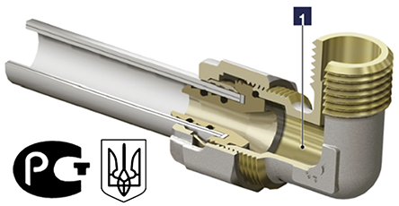 Raccordo T 1/4 Femmina In Metallo - Aignep