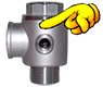 RACCORDO A 5 VIE INOX raccordo 5 vie acciaio inox aisi 304 manometro trasduttore sensore di pressione vaso ad espansione