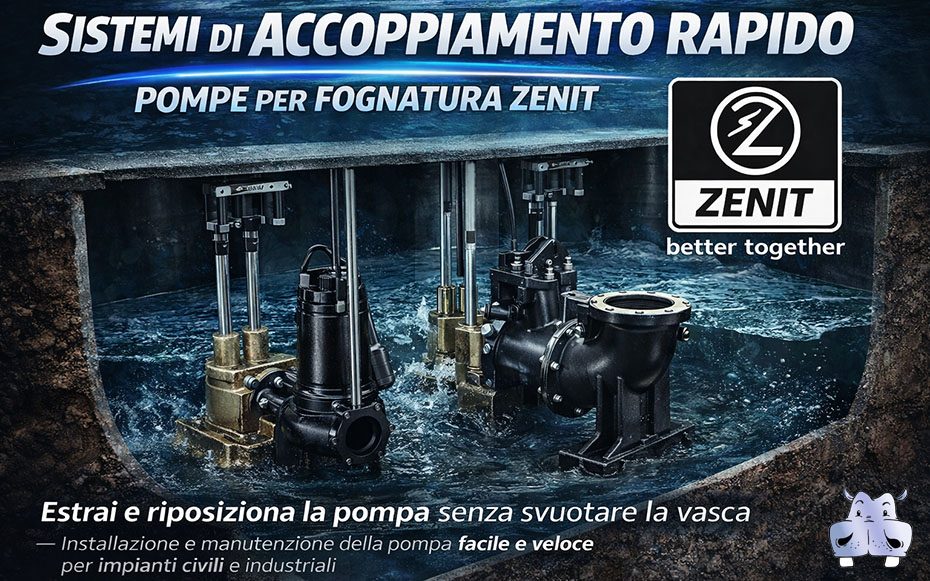 Stazioni monopompa per utenze ridotte Stazioni doppia pompa con alternanza o riserva Compatibilità con pompe sommerse Zenit per acque reflue Versioni per acque nere, grigie o miste Installazione interrata o a pavimento