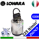 elettropompa monofase per drenaggio lowara doc sg/a senza galleggiante