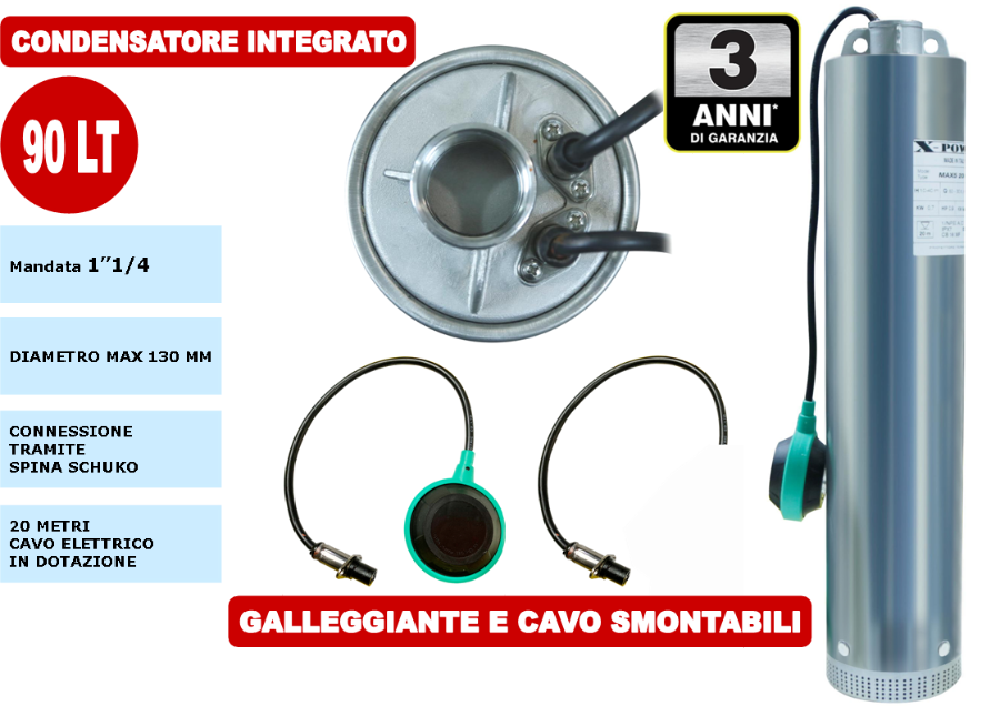 pompa sommersa in acciaio inossidabile