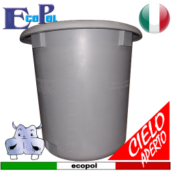 serbatoio botolato in polietilene atossico - prodotto con materiale vergine al 100%