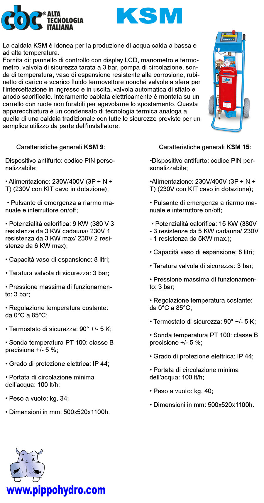 cbc scheda tecnica ksm scalda massetti