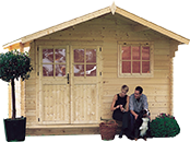 casetta in legno grezzo ROSITA