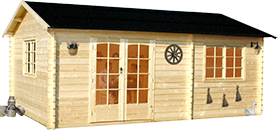 casetta in legno grezzo arkansas