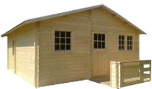 casetta in legno grezzo MADRID