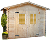 casetta in legno grezzo LAURA