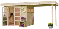 casetta in legno grezzo VERMONT
