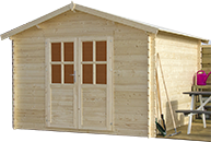 casetta in legno grezzo TOP A