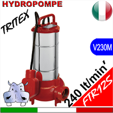 impianto di sollevamento con elettropompe pompa sommersa trituratrice pompe sommerse trituratrici pompe a immersione con trituratore immissione fognature in rete espulsione da pozzo nero fossa settica