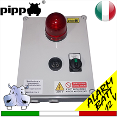 allarme per pompe sommerse in serbatoio di stoccaggio acque reflue