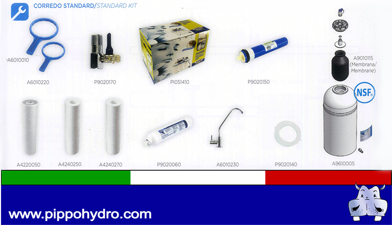 Depuratore Acqua Rubinetto Filtro Acqua Naturewater 3 Stadi - Per