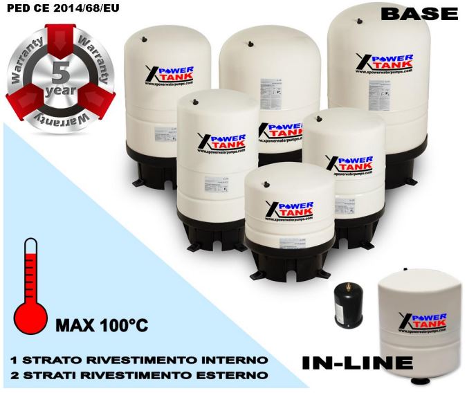 vaso espansione per acqua calda e fredda