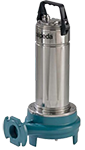 POMPA CON DISPOSITIVO TRITURATORE AD ELEVATA RESISTENZA acciaio inox e ghisa sferoidale