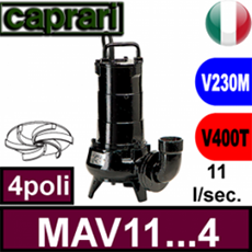 Pompa per acque luride con girante vortex anti intasamento elettropompa sommersa caprari prezzi offerte promo schede tecniche