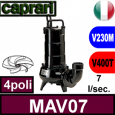 Pompa per acque luride con girante vortex anti intasamento elettropompa sommersa caprari girante vortice prezzi offerta promo
