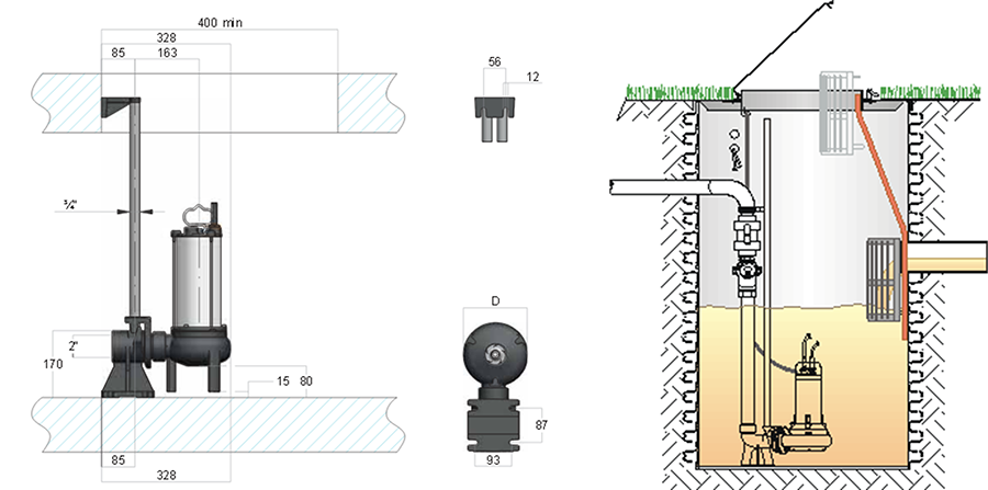 Stazione Di Sollevamento Acque Reflue Da 700 W, Pompa Di Sollevamento