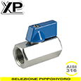 mini valvola a sfera ff inox
