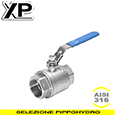 valvola a sfera inox mf 316