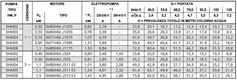 pompe per condominio gruppo gemellare a due 2 pompe lowara 5hm4 5hm5 5hm6
