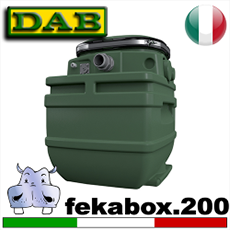 CLICCA - visita la fekabox 200, a partire dalla pagina del prodotto potrai visionare e acquistare la gamma completa di stazioni di pompaggio Dab in vendita su pippohydro stazioni sollevamento pompaggio fognatura pompe sommerse sommergibili immersione vendita ebay store web commerce submersible waste water sewage pumps