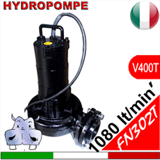 impianto di sollevamento con elettropompe pompa sommersa trituratrice pompe sommerse trituratrici pompe a immersione con trituratore immissione fognature in rete espulsione da pozzo nero fossa settica