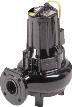 Pompa per acque nere con girante vortex anti intasamento