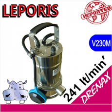 DRENAX potenze da 0,55 HP a 1,40 HP versione hobbistica in acciaio inox. girante in acciaio inox pompa a immersione casa faidate leporis drenax pompa acque sporche offerte pompa acque sporche casa come pompa acque sporche elettropompe acque sporche pompe sommerse per acque scure pompe ad immersione per acque nere pompe svuotamento fosse biologiche vendita pompe per fosse biologiche