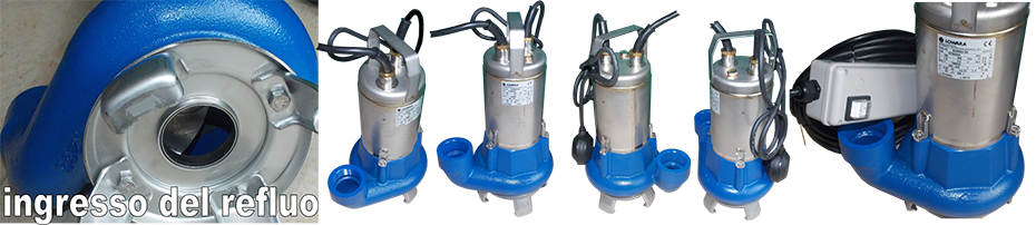 pompe per reflui scarichi domestici lowara sewage pumps
