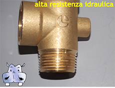 giunto in ottone a 5 vie per elettropompe