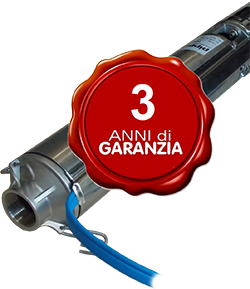 pompa a immersione utilizzo professionale per montaggio in pozzi profondi