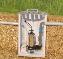 pompaggio e immissione in rete delle fognature dicsa sewage liftinh tan pump systema black water