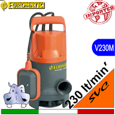 pompa sommersa automatica in plastica drenaggio svc euromatic by speroni