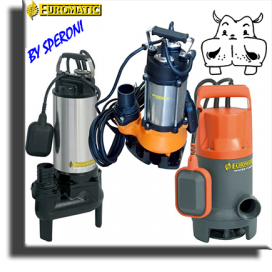 pompe sommerse drenaggio acque sporche e reflue euromatic by speroni